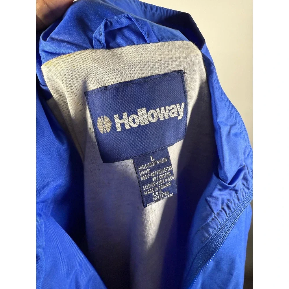 Holloway Kentucky Wildcats Blue Black White Colorblock‎ Windbreaker Jacket Men L